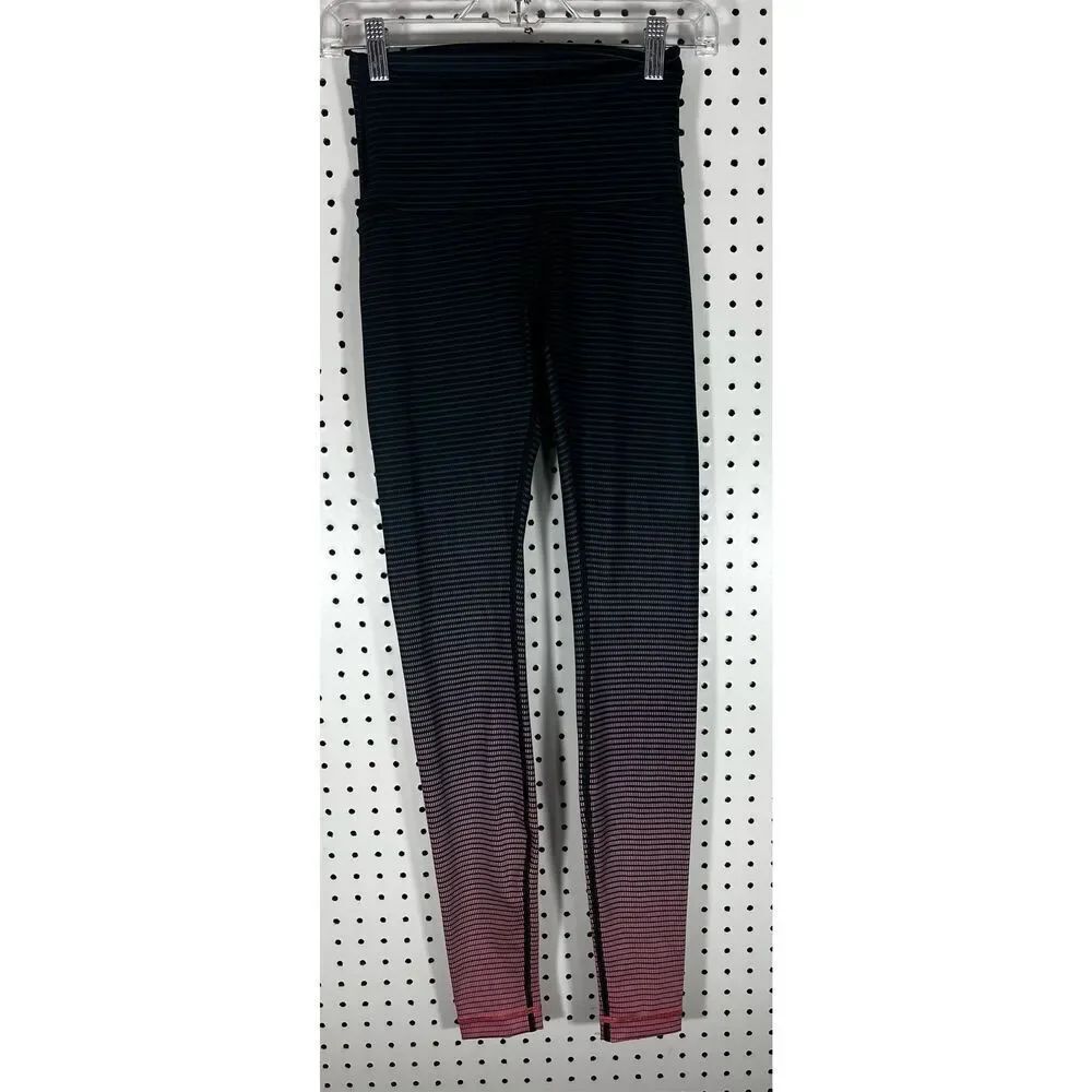 Lululemon ombré striped leggings size 4